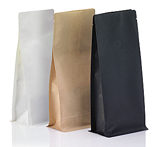 BoxBeutel kraftpapier schwarz, weiss