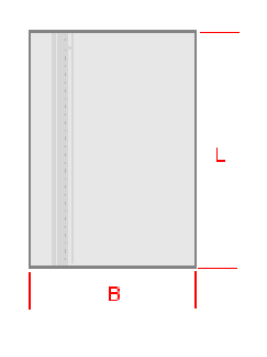 OPP-Flachbeutel 40 - 60x130